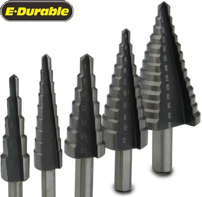 China Hot Sale E-durable Durable Hyper High Speed ​​Steel Step Drill Bits Step Drill Bit Set For DIY Lover for sale