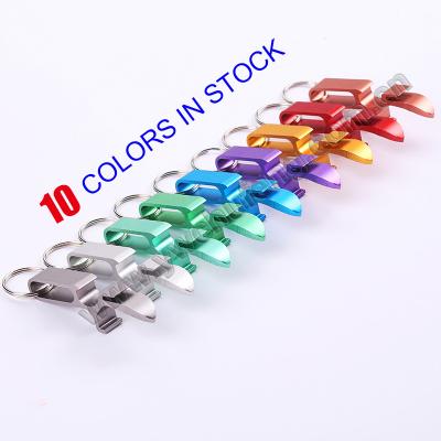 China New Best Selling Custom Stocked Product LOGO Aluminum Alloy Key Bottle Opener for sale