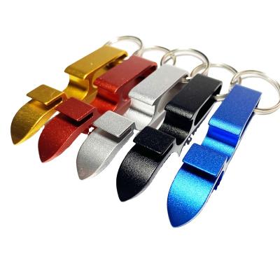 China Factory Direct Aluminum Alloy Viable Bottle Opener 3 In 1 Metal Key Chain Beer Can Tab Opener Shotgun Tool Opener for sale