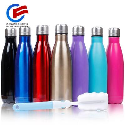 China 2020 CHUFENG Sustainable Hot Selling High Quality Double Wall Insulated Stainless Steel Water Bottle Gym Cola Bottle Custom Logo for sale