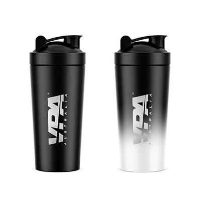 China Viable Protein Shaker New Design Sports GYM Temperature Sensor Color Changing Shaker Bottle Stainless Steel Metal for sale