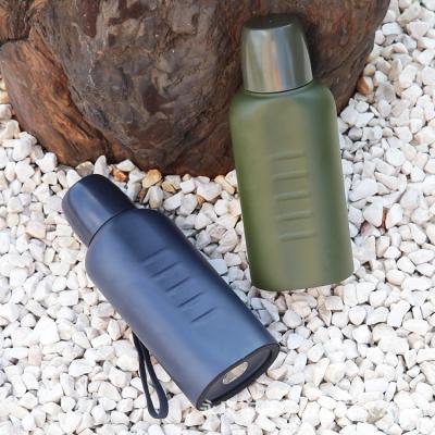 China Business CHUFENG Double Wall Vacuum Steel Outdoor Thermal Police Military Equipment Suppliers Water Kettle Canteen for Military Training for sale