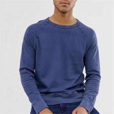 China Wholesale Anti-Wrinkle 2020 Best-Selling Men Refine Hoodie Vintage Raglan Sleeve Crewneck Acid Wash Customized Casual Sweatshirt for sale