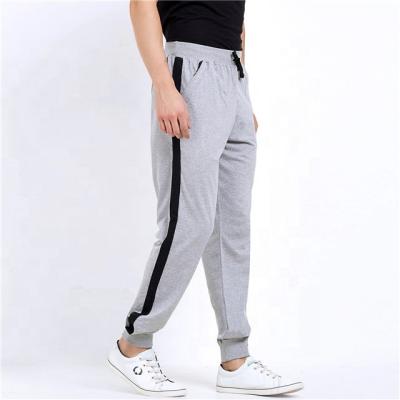 China 2020 Anti-Wrinkle Fashion Terry Cloth Color Blocked Gray Slim Fit Men's Jogger for sale