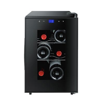 China OEM Sustainable Wholesale Low Noise 6 Bottle Wine Counter Cooler Wine Fridge With Led for sale