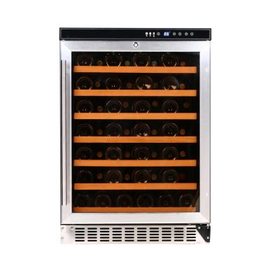 China Commercial 54 Bottles Decorative Compressor Wine Cooler JC-145B1EQ for sale