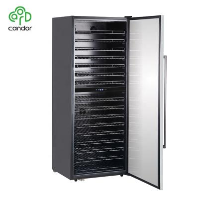 China Dual Touch Screen Franchise 300 Bottle Compressor Zone Wine Celler JC-558A2E for sale