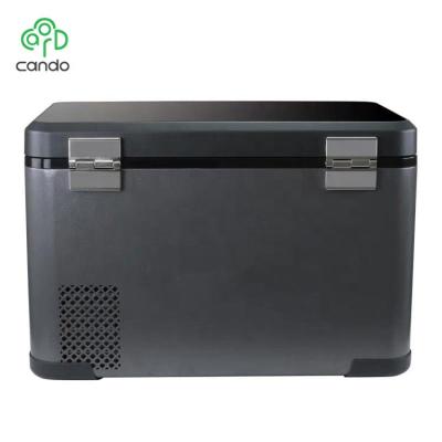 China Custom Made Single Compartment 55W ABS Franchise Best Power Portable Fridge For Car for sale