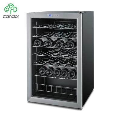 China Hotel 48 Bottles Franchise Compressor Wine Refrigerators Chiller With S.S Door With ETL, CE, ROHS Approval JC-130EB for sale