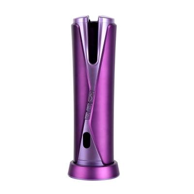 China Lescolton Personal Purple USB Charging Salon Beauty Wireless Automatic Hair Curler for sale