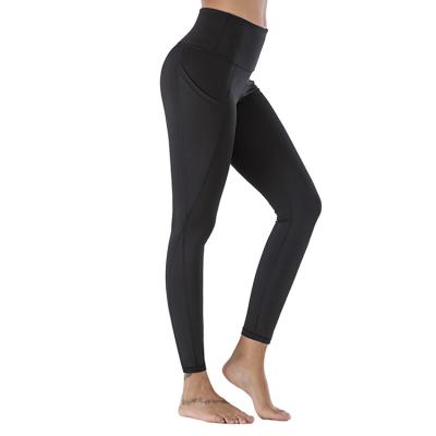 China Legging Tights Design Women Yoga Pants Pocket Gym Print Breathable Good Workout for sale