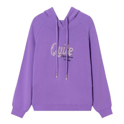 China Wholesale Anti-wrinkle Custom Embroidered Women's Hoodies And Sweatshirts Long Sleeve for sale