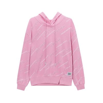 China Wholesale Autumn Custom Logo High Quality Anti-wrinkle Long Sleeve Sweatshirts Pastel Women for sale