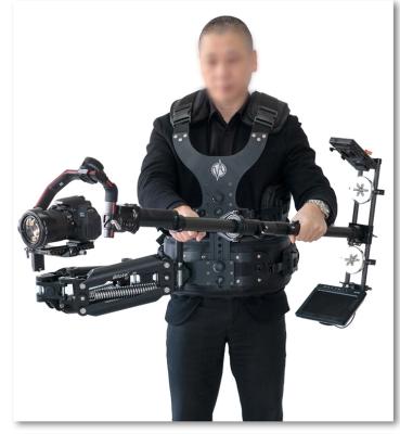 China New Bear Weight 18KG Dual Gimbal Stabilizer Support Arm Steadicam Camera Stabilizer Steadycam Photography Vest for sale