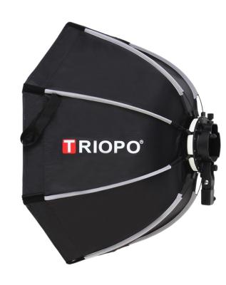 China Triopo 65cm Speedlite Nylon Portable Octagon Umbrella Outdoor Instant Softbox Soft Box for sale