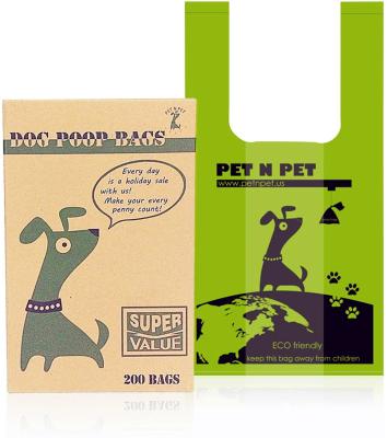 China 2021 Custom Sustainable Cornstarch Based Scented Eco Friendly Compostable Biodegradable Dog Poop Bags With Handle for sale