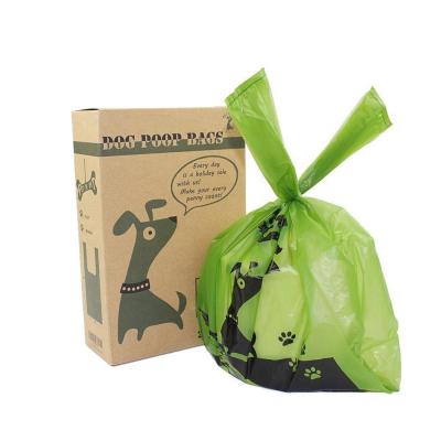 China Sustainable Dog Poop Bags PET N PET 200 Counts Unscented Tie Handle Dog Waste Poo Bags Biodegradable Product for sale