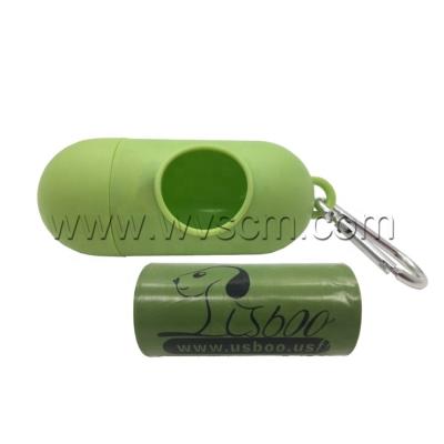 China Custom Viable Bone Shape Poop Bag Dispenser Dog Poop Bag Holder Dog Waste Bag for sale