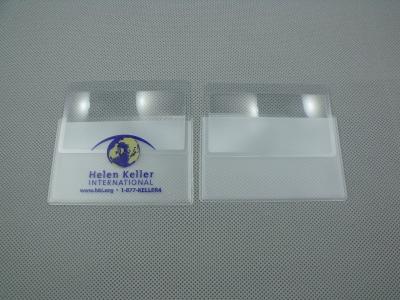 China Clear PVC Magnifier card for sale