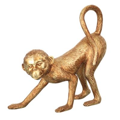 China Animal sculpture in Europe crafts decoration ornaments resin monkey statue for home decorations for sale