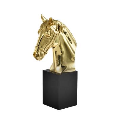 China Euro-American Original Copper Statue Luxury American Antique Copper Horses for sale