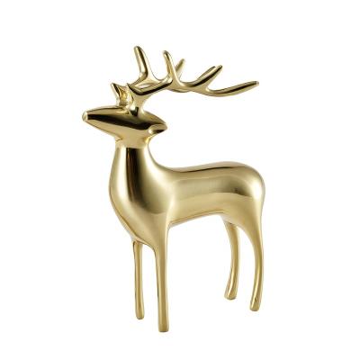 China Europe 2021 New Hot Sale Modern Art Metal Deer Statue Resin For Statue for sale