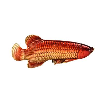 China Chinese Decorative Metal Lucky Arowana Statue For Gift Brass From Europe for sale