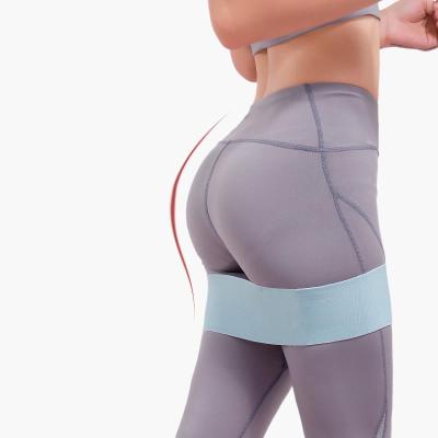 China Easy Resistance Band Durable Polyester Latex Fitness Equipment Yoga Hip Hip Resistance Band Home Exercise Band for sale