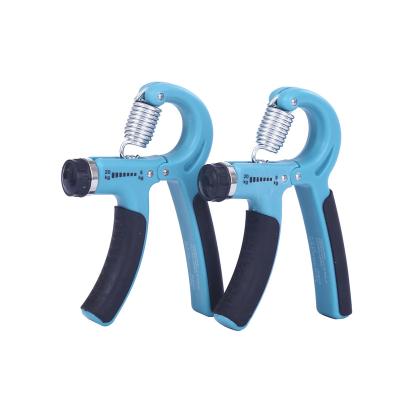 China Detachable Hand Grip Training R-Shape Spring Strength Trainer Adjustable Hand-muscle Finger Exerciser Hand Grip for sale