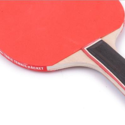 China Game Face Professional Wood Substrate Double Sided Reverse Adhesive Ping Pong Bat Set for sale