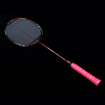 China Eastic & Durable Customized Shape Racket High Quality Shuttlecock Professional Carbon Ultralight Badminton Rackets for sale