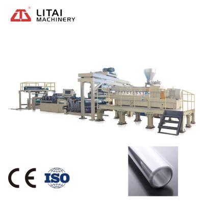 China Biodegradable Sheet Pla Sheet Extrusion Machine Products Making Machine Twin Screw Making PET Sheet With Single Color Servo Motor Auto for sale