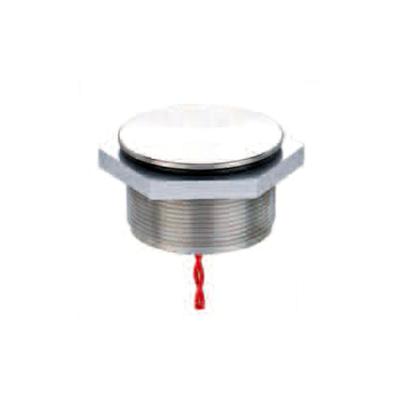 China stainless steel momentary contact 24v waterproof metal piezo switch 30mm ip68 flat head with wire lead PS30B-P10F for sale