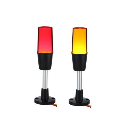 China High Brightness Screw Fixing Single Layer LED Lamp Screw IP54 Three-color Machine Tool Warning Light With Buzzer For Industrial Workshop for sale