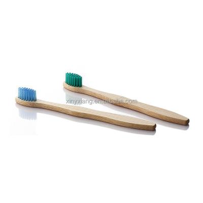 China Factory Wholesale Biodegradable Natural Kids Children Bamboo Toothbrush with Bamboo Holder Soft Charcoal Bristles for sale