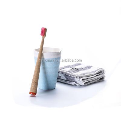 China Factory Wholesale Bamboo Toothbrushes with Charcoal Bristles, eco-friendly biodegradable bamboo toothbrushes for sale