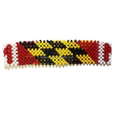 China Factory custom Beaded flag bracelet, American flag bracelets for sale