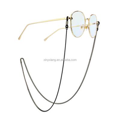 China Factory Wholesale Metal Eyeglasses Chain Neck Cord Lanyard Reading Glasses Strap for Women, Metal Anti-slip Chains head Lanyards for sale