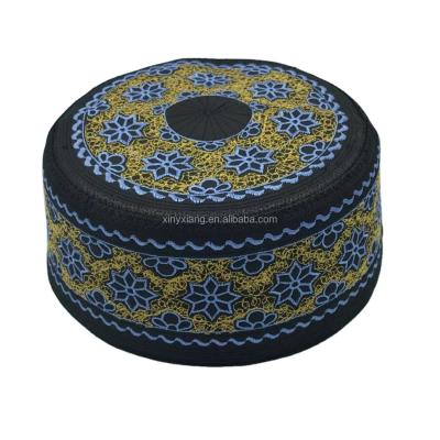 China Factory Wholesale Embroidery Muslim Kufi Hat Mens Boys Kufi koofi kofi Topi Cap, Men Boys Kufi koofi kofi Topi Embroidery Caps for sale