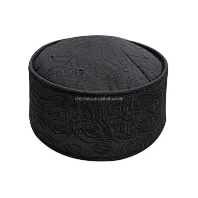 China Factory Custom Mens Islamic Prayer Cap/Travel Style Foldable Prayer Hat/Muslim Men Kufi Mosque Head Wear/Kofi for sale