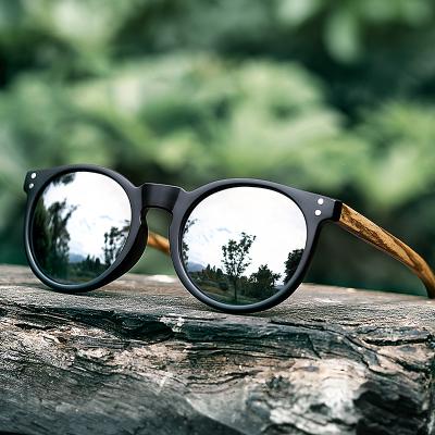 China Fashion Sunglasses Polarized Plastic Shades Women Eyesight Wooden Earbuds Shape Sun Glasses Oval Mirror Lens UV400 for sale