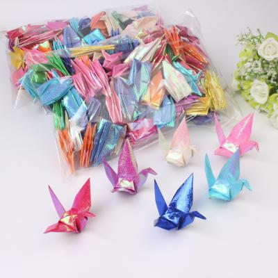 China Japan Fairy Multicolor Origami Folded Paper Birds Wedding Decoration for sale