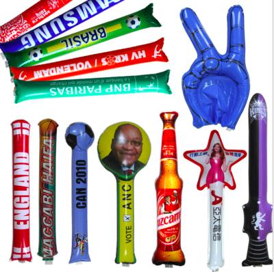 China Customized Printed Recyclable Inflatable Thunder Blow Stick Cheering Sticks for sale