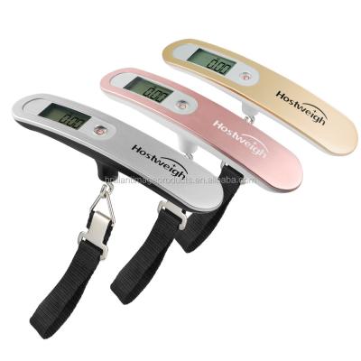 China ABS Plastic LCD Digital Travel Weigh Electronic Fishing Scale 50kg Luggage Weighing Hanging Scale for sale