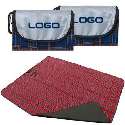 China Wholesale Acrylic Plaid Beach Picnic Waterproof Foldable Moisture Proof Mat/Picnic Camping Blankets for sale