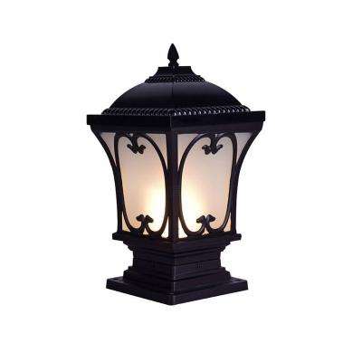 China European Waterproof Outdoor Fence Decorative Pier Mount Post Lights Garden Gate Pillars Lighting Lamp for sale