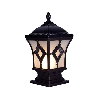 China European Aluminum Die Casting Garden Pillar Light Fancy Decor Garden Lamp for sale