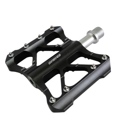 China Mountain Bike Road Bike Bicycle Black CNC Machined Aluminum Flat Pedal 98*97*22mm for sale