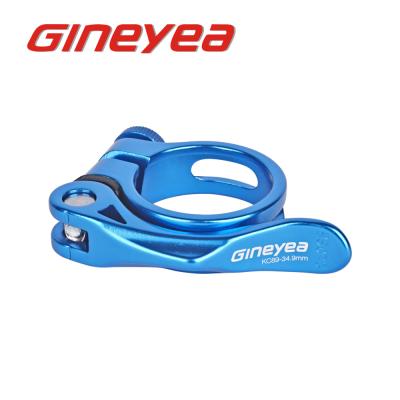 China Low Seat Clamp Price Guaranteed Quality Lightweight Bicycle Parts Biue Seat Clamp KC89 for sale