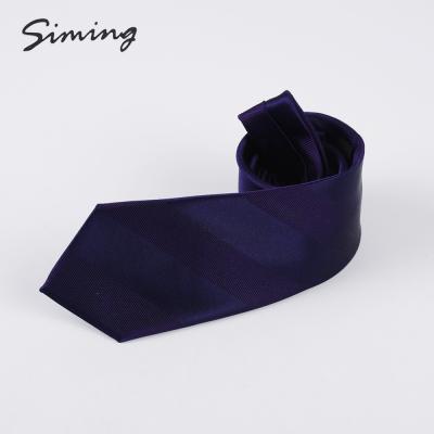 China Unique styled skinny tie for young men factory price hand made narrow goods in bulk thin stocks formal blue striped men's corbata neckerchief wholesale for sale